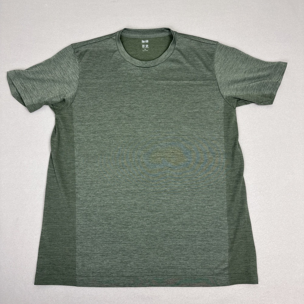 Uniqlo Men's Dry-ex Odor Control Performance Workout T Shirt Green Sz XL